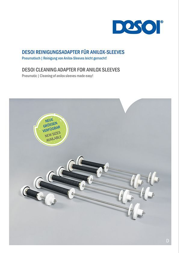 DESOI cleaning adapter for Anilox-Sleeves
