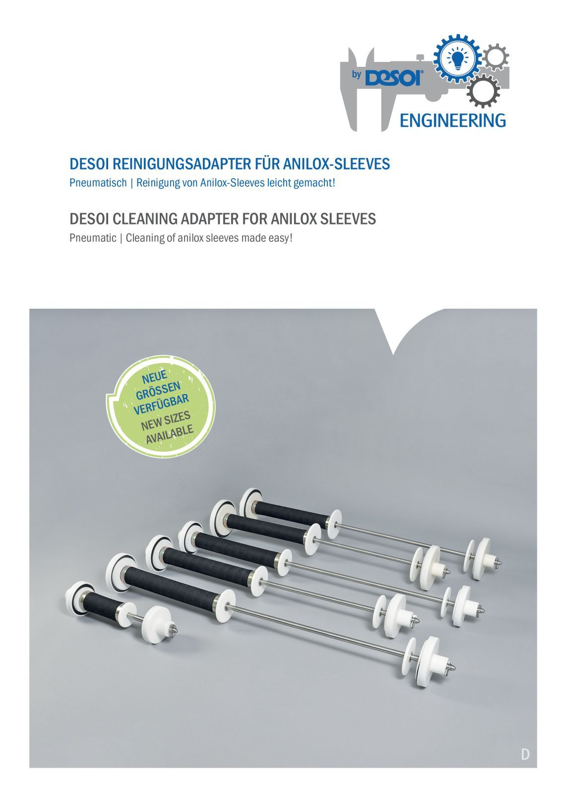 DESOI cleaning adapter for Anilox-Sleeves